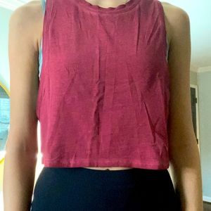 lulu lemon cropped tank